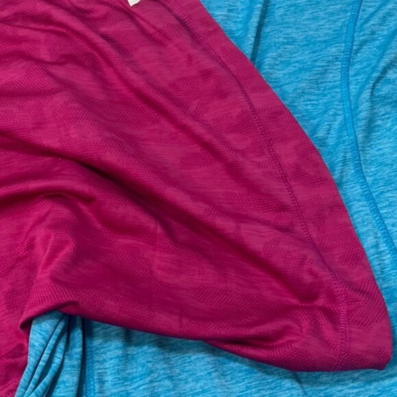 BCG Womens Racerback Athletic Tank Tops M Polyester Blend Pink & Blue - Picture 5 of 5